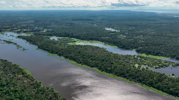 Stunning landscape of Amazon Forest at Amazonas State Brazil.