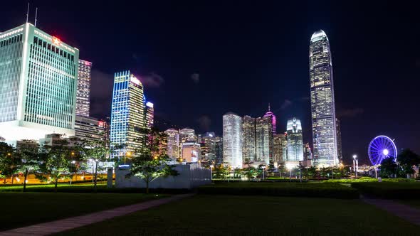 Time lapse of Hong Kong night