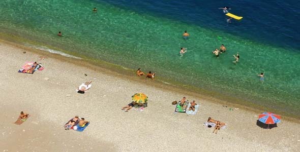 People Swimming In Sea 2