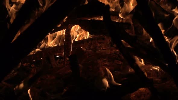 Collapsing Bonfire