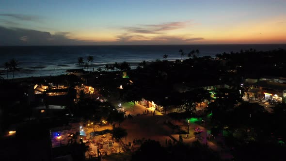 Jericoacoara Ceara Brazil. Scenic sand dunes and turquoise rainwater lakes