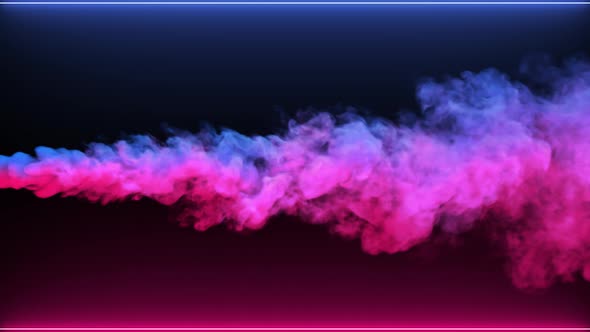 Smoke With Neon Light