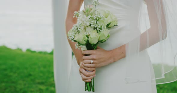 Bride with Flower Bouquet