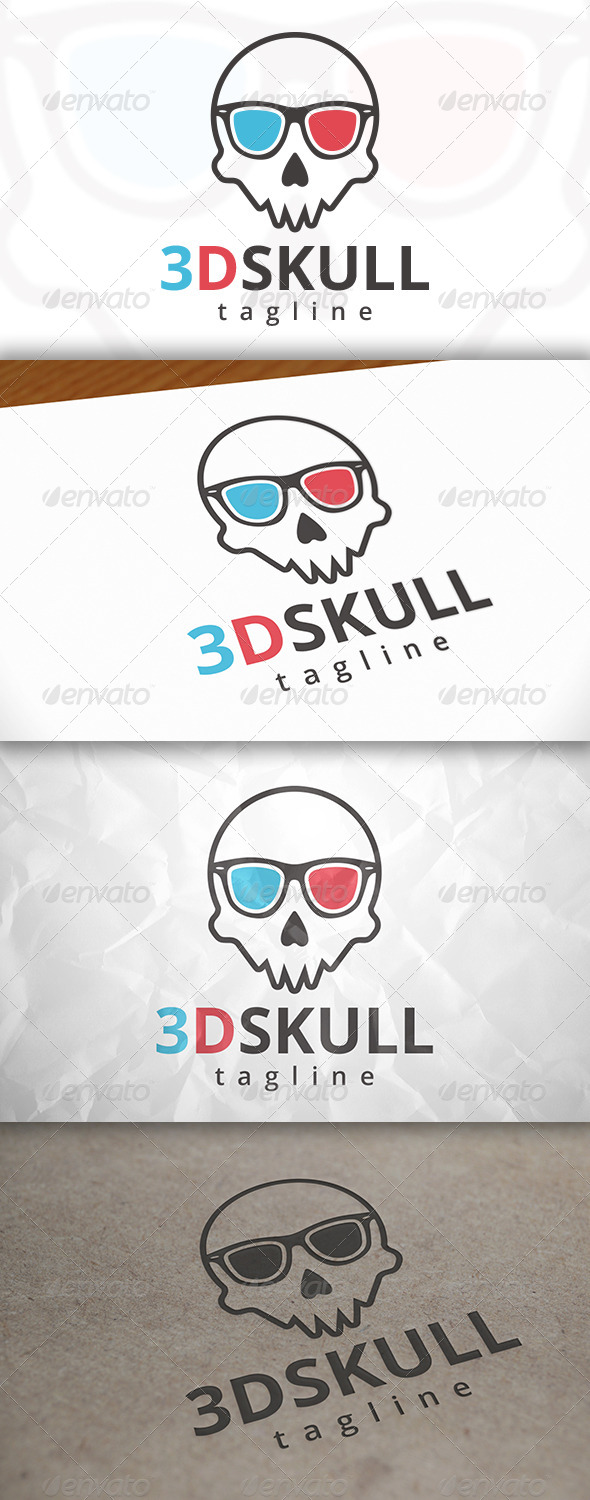 3D Skull Logo