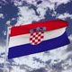 Croatia Flag With Sky 4k - VideoHive Item for Sale
