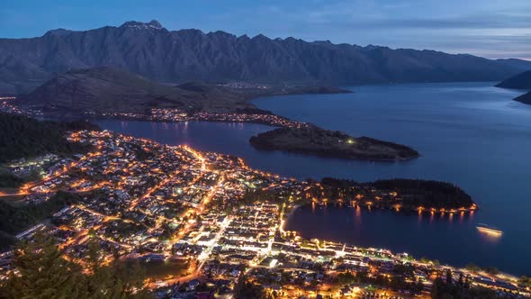 Queenstown New Zealand Twilight