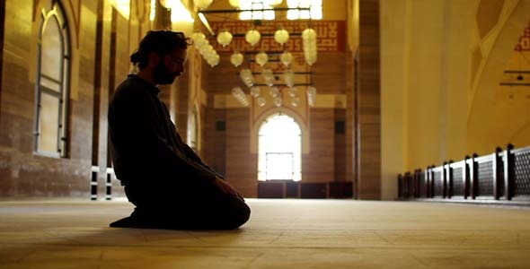 Namaz - Muslim Man Worship In Mosque