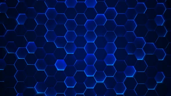 New Hexagon Animated Background