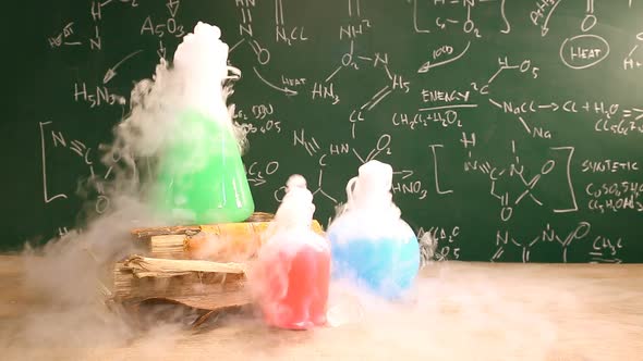 Dynamic chemical reaction in the school laboratory