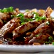 Chinese spicy chicken served in a plate and chopsticks - VideoHive Item for Sale