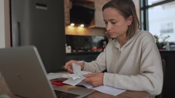 Young Woman Getting Stressed Over Finances