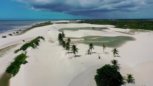 Jericoacoara Brazil. Tropical scenery for vacation travel at northeast Brazil.