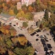 Aerial Drone Holy Hill Basilica Wisconsin with Fall Colored Trees in Forest - VideoHive Item for Sale