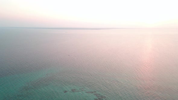 The peace of the sea at Mexico coast