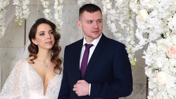 Bride and Weeping Groom at Official Registration of Marriage