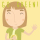 Go Green Girl with Banana - GraphicRiver Item for Sale