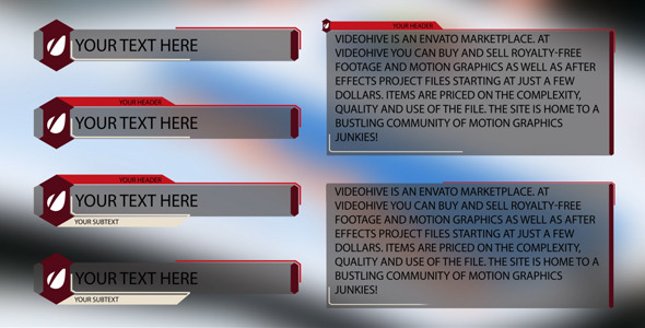 Hexagon Lower Third alt