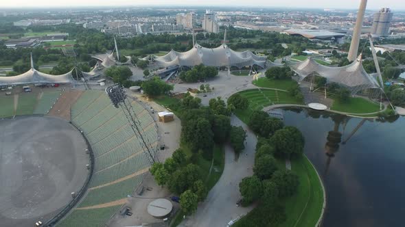 Aerial view of the Olympic Stadium