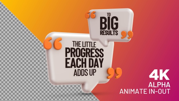 Inspirational Quote: A little progress each day adds up to huge results