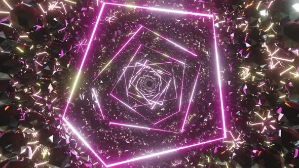 Crystal Tunnel In Space 02 HD