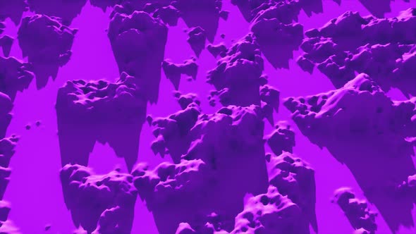 Purple Abstract Mountains Hd