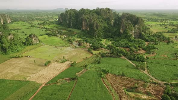 Aerial Limestone Mountain 24