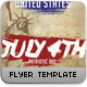 July Patriotic 4th Flyer Template - GraphicRiver Item for Sale