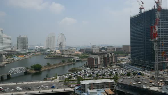 Beautiful building around Yokohama city in Japan