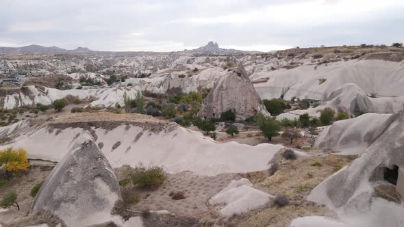 Cappadocia Landscape Aerial View. Turkey. Goreme National Park