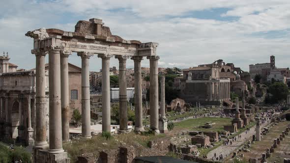 Timelapse of the Temple of Saturn in Rome