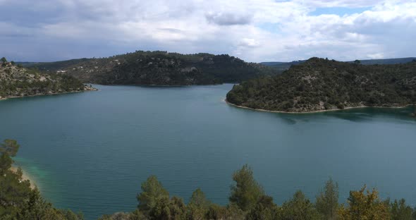 Lake Esparron, Alpes de Haute Provence, France