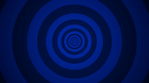 Blue Color shape circle Zoom Out Seamless Background animation