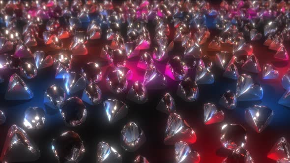 Colored Gems Background 4k