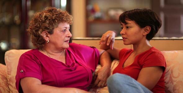 Happy Mother & Daughter Conversation 1 alt