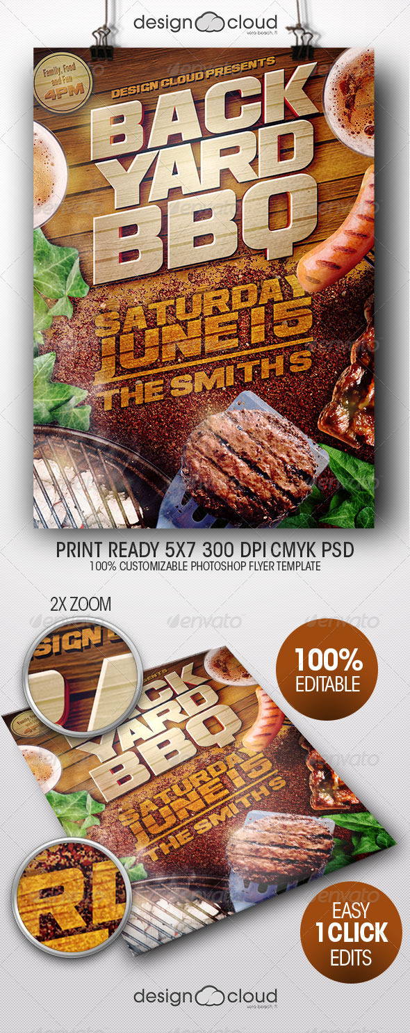 Barbecue And Outdoor Graphics Designs Templates
