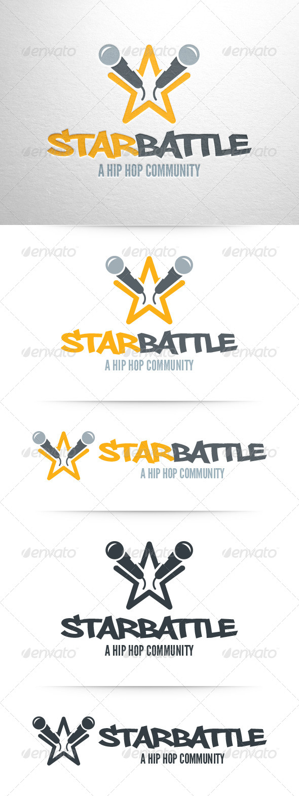 Star Battle Logo Template