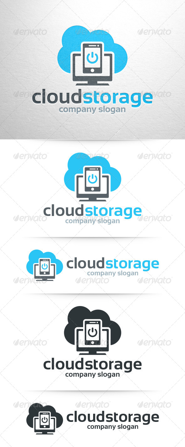 Cloud Storage Logo Template