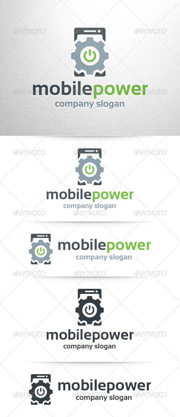 Mobile Power Logo Template