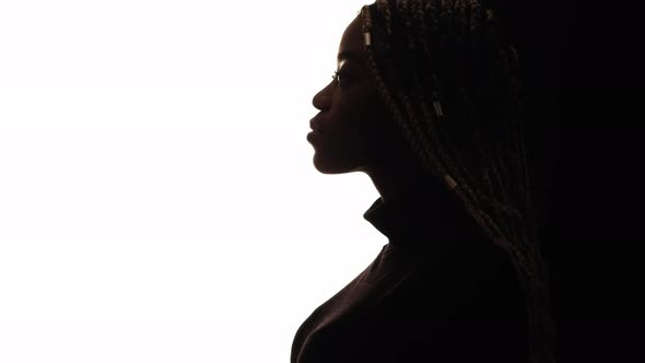 Silhouette Female Portrait Black Lives Matter