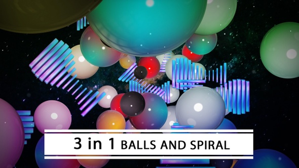 3D Balls And Spiral