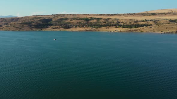 Summer Lake And Boats