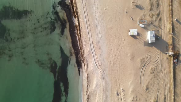 Ocean Coast Aerial Drone View