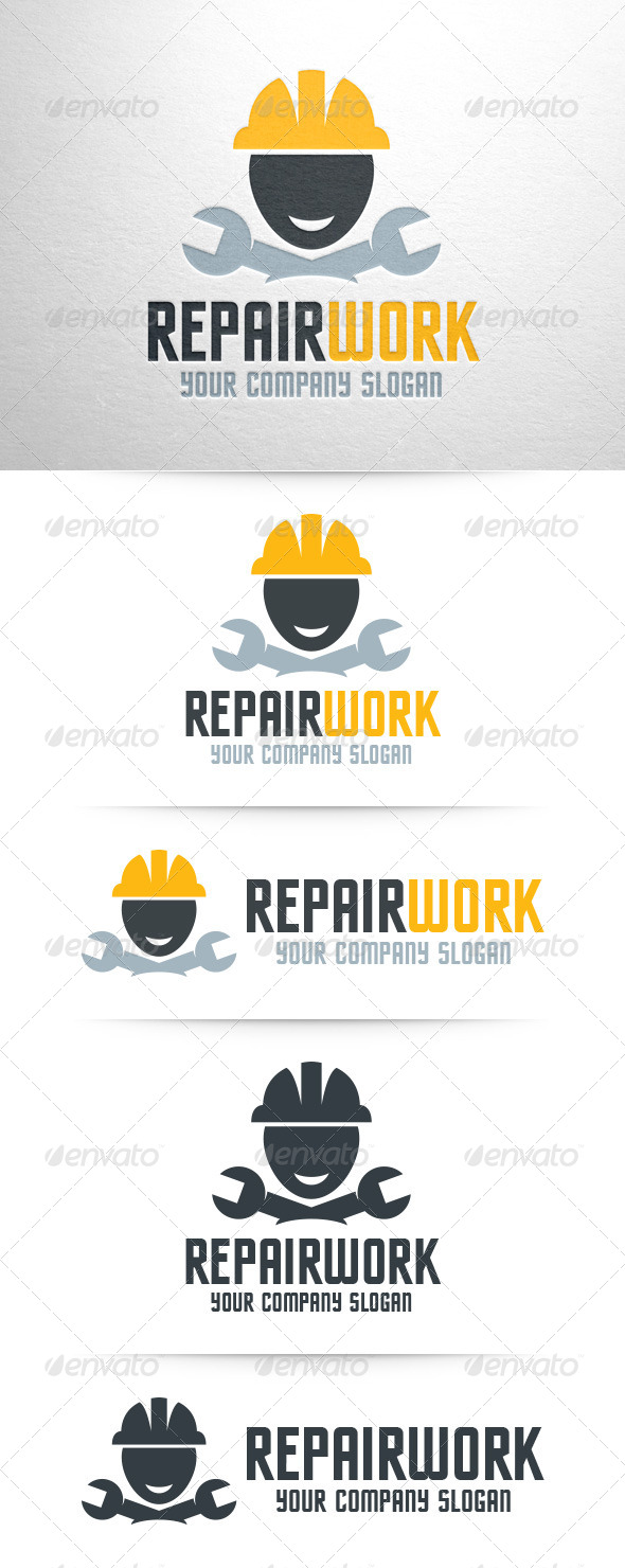 Repair Work Logo Template