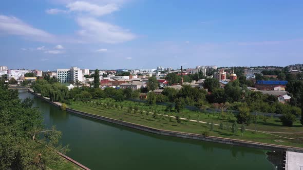 The Kropyvnytskyi Old Name Kirovograd Ukraine Aerial View Central Part of the City