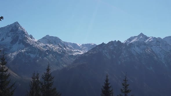 Closeup of Austrian Alps mountain taken in Gergellen town of Austria