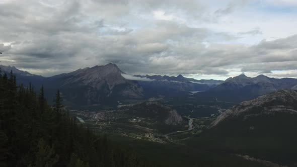 Valley and mountains