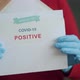 Woman Holding Positive Antigen Detection Test for Covid-19 - VideoHive Item for Sale