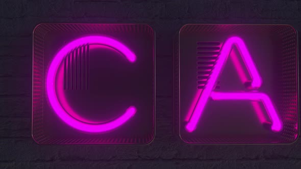 CASINO Pink Signboard Made with Neon Letters