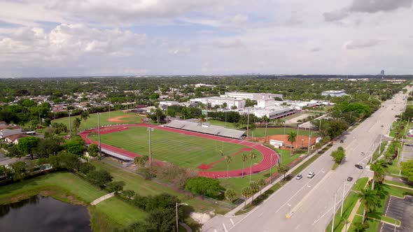 Aerial Video Top Rated Cooper City High School Fl Usa