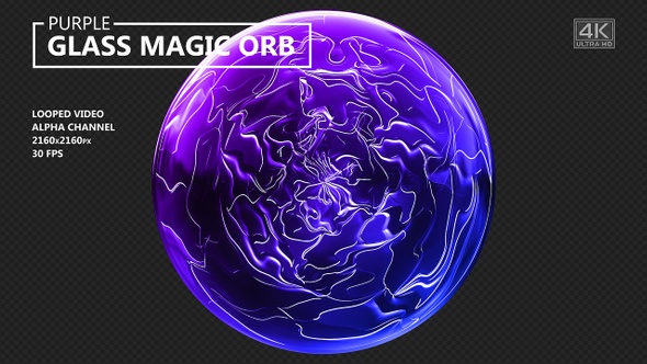 Purple Glass Magic Orb alt
